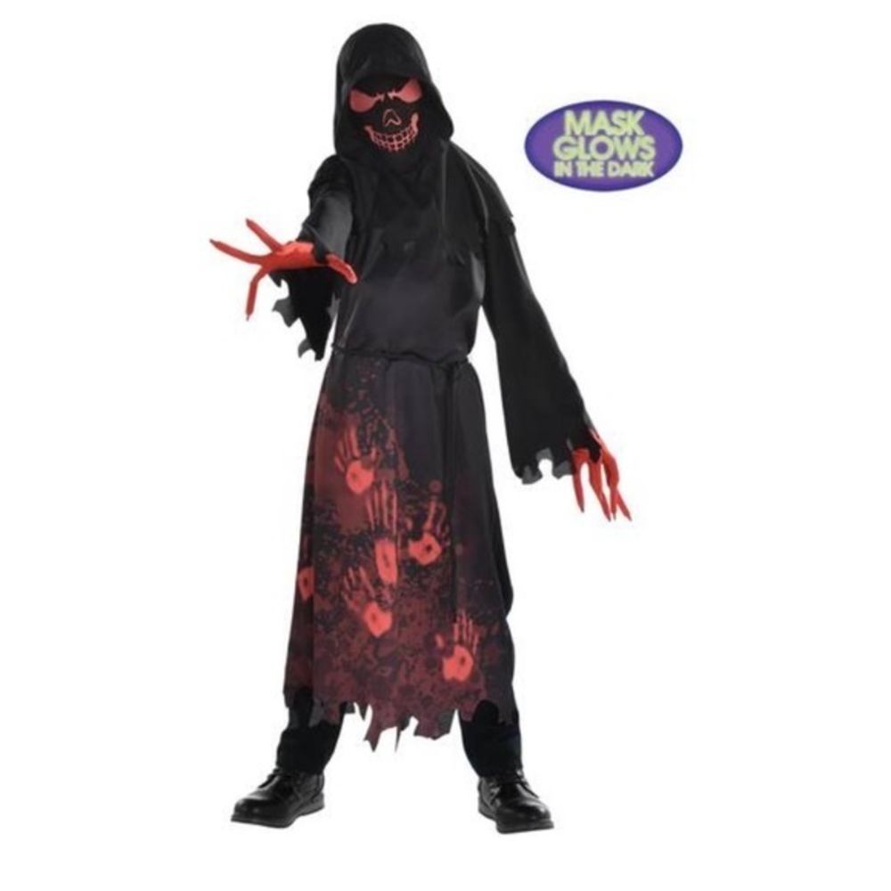 Hooded Horror‎ Glow in the Dark Child Costume Size L